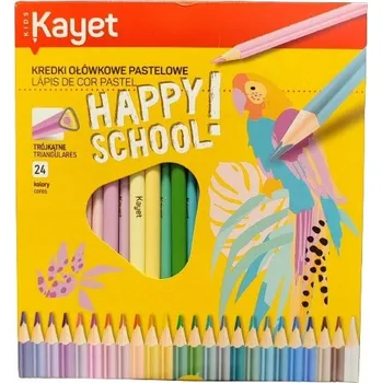 Pastelka Pastelky KAYET PASTEL, trojúhelníkové, 24 ks