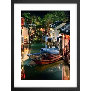 Obraz Obraz plakát v černém rámu do obýváku 30x40 krajina plakáty na zeď