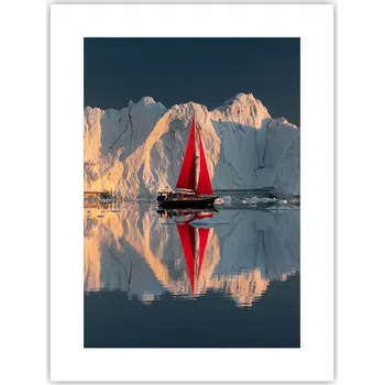 Obraz Obraz plakát do obýváku, ložnice 30x40 ledovec, plakáty na zeď bez rámu