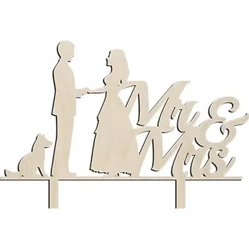 Jedlá dekorace na dort Zápich do dortu hnědá