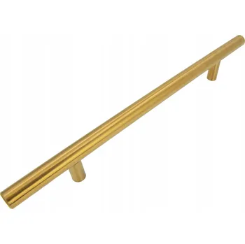 Nábytkové kování Nábytková úchytka Reling 160 mm zlatá Kovová úchytka na skříňky