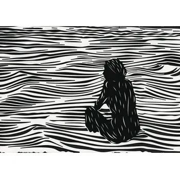 Plakát Plakát Skládané Fluidní Linie bez rámu 42 x 29,7 cm