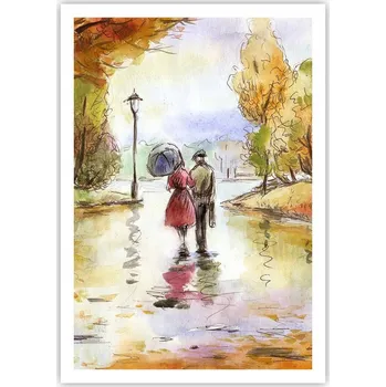 Obraz Plakát na zeď bez rámu 70x100 město obraz plakáty do obývacího pokoje ložnice