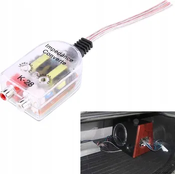 Hi-Fi komponenty KONVERTOR SUBWOOFERU ZESILOVAČ AUDIO PRO AUTO K CD VCD DVD PŘEHRÁVAČI