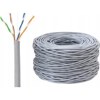 Síťový kabel SÍŤOVÝ KABEL POČÍTAČOVÝ INTERNETOVÝ PRO KAMERY CCTV KROUCENÁ DVOULINKA LAN CAT 5E 305m