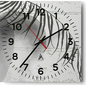 Hodiny Kuchyňské nástěnné hodiny 30x30 Minimalistické skleněné hodiny do obývacího pokoje Moderní tiché