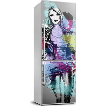 Fototapeta Foto samolepící na ledničku Abstrakce žena