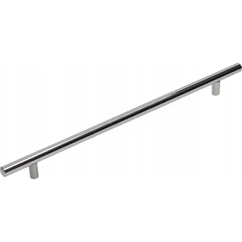Nábytkové kování Nábytková úchytka reling, stříbrný lesk, 30,4 x 1,2 x 3,1 cm