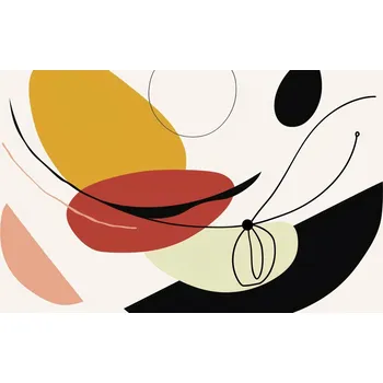 Plakát Plakát Geometrické Zakřivení bez rámu 91,3 x 44,5 cm