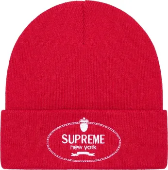 Pokrývka hlavy Supreme Crest Beanie / Red Barva: Červená, Velikost: OS