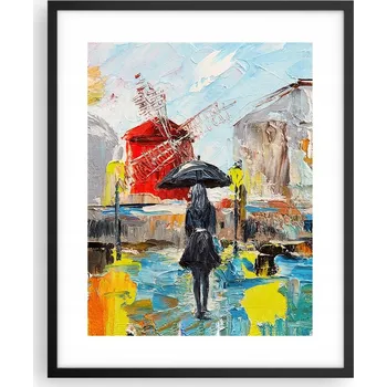 Obraz Foto obraz plakát na zeď v černém rámu 40x50 žena plakáty do obýváku