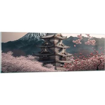 Obraz Obraz na skle do obýváku ložnice 90x30 Asie foto obrazy na zeď sklo