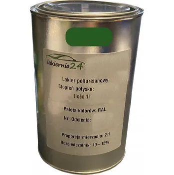 Lak na dřevo Barva průmyslová, polyuretanový lak 1l lesk 2:1 RAL 6002