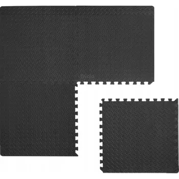 Obraz OCHRANNÁ GUMOVÁ PODLOŽKA PODLAHA PUZZLE 60x60 DO POSILOVNY POD ZAŘÍZENÍ 4 KUSŮ