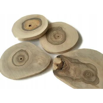 Obraz Dřevěné pláty ořech 7-10 cm tl. 1 cm BEZ KŮRY eko