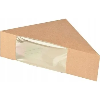 Jednorázové nádobí Papírové obaly na sendviče 123x123x50mm 50 Ks