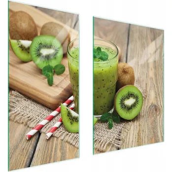 Obraz SKLENĚNÁ OCHRANNÁ DESKA 75x52 KIWI TVRZENÉ SKLO