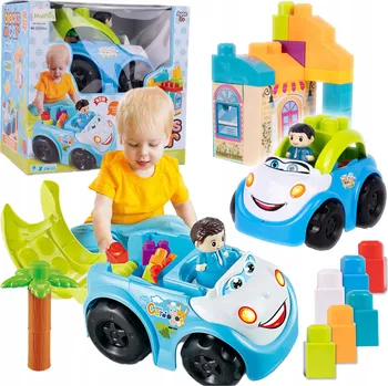 ostatní stavebnice AUTO SE STAVEBNICÍ AUTÍČKO VELKÉ AUTO STAVEBNICE STAVEBNICE PRO DĚTI 40 DÍLKŮ