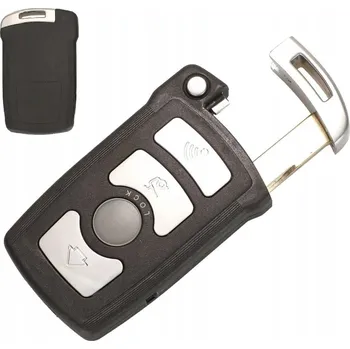 Autoklíč Pouzdro klíče dálkového ovládání BMW, 4 tlačítka, planžeta HU92