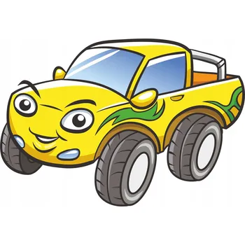 Samolepicí dekorace na vozidlo Samolepka na stěnu auto pro děti 20x14cm