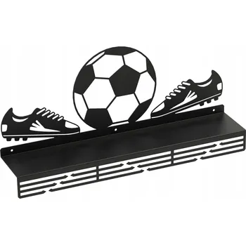 Věšák Věšák na medaile fotbalový míč XL s poličkou 60 cm DOMER