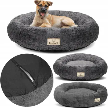 Pelíšek pro psa Pelíšek pro psa kočku Obláček Shaggy s odnímatelným Potah 120 cm