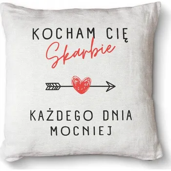 Polštář Prémiový dárek Polštář 40x40 - Miluji tě, drahoušku, každým dnem víc