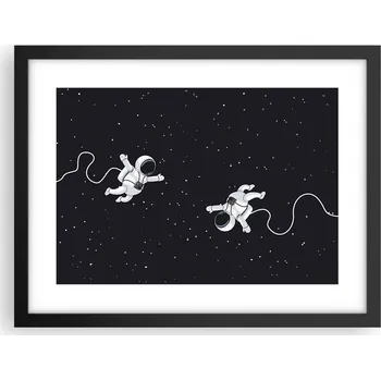 Obraz Obraz plakát v černém rámu do obýváku 40x30 abstrakce foto na zeď