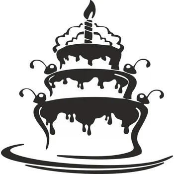 Obraz Samolepka dort Drukant 100 x 100 cm černá