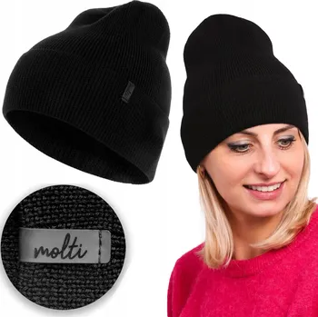 Čepice Molti zimní čepice beanie černá, velikost 55-60