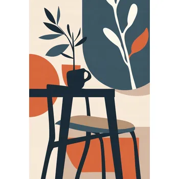 Plakát Plakát Ráno ve stínu stromů bez rámu 61 x 90,5 cm