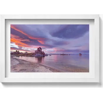 Obraz Ozdobný obraz v rámu do obýváku Východ slunce Mono Lake Kalifornie 30x20 cm