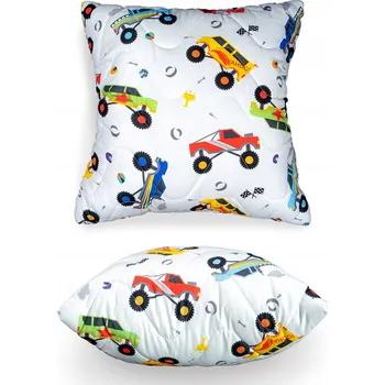 Polštář POLŠTÁŘ POLŠTÁŘ 40x40 PRO DĚTI, ANTI-ALERGICKÝ, POTISK AUTÍČKA