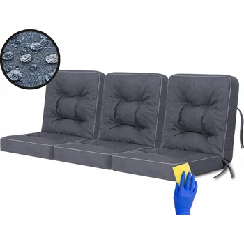 Podsedák Sada 3 polštářů na houpačku nebo zahradní křeslo "Venus" o šířce 150 cm