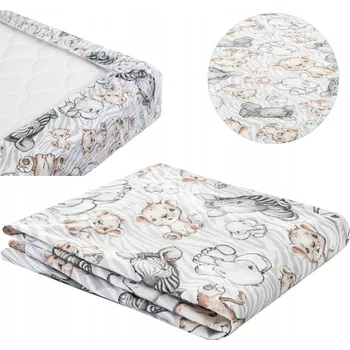 Prostěradlo PROSTĚRADLO DO POSTÝLKY S GUMOU BAVLNĚNÉ na matrace 120x60 cm z Polska