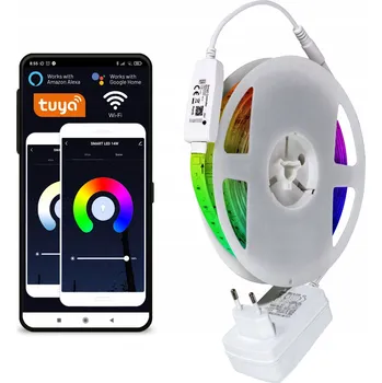 LED páska LED pásek WiFi RGB 5m 24W + Napájecí adaptér - KOMPLETNÍ SADA