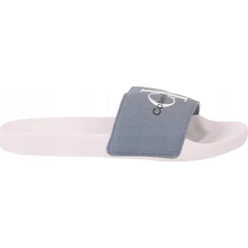 Dámské pantofle CALVIN KLEIN JEANS Dámské NAZOUVÁKY modré nazouváky s logem, velikost 38 3G4G2*