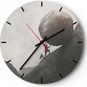 Hodiny Nástěnné hodiny do kuchyně 30x30 Abstrakce Skleněné hodiny do obýváku Tiché