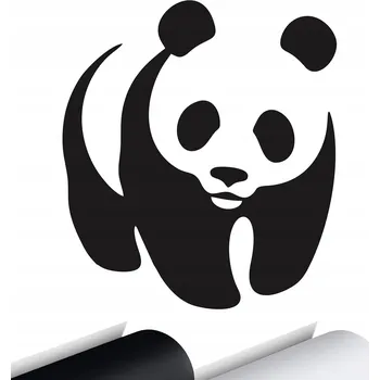 Samolepicí dekorace na vozidlo NÁLEPKA na auto PANDA MEDVĚD 15x13 cm