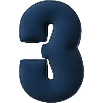 Polštář YellowTipi Polštář Číslice 3 granátová