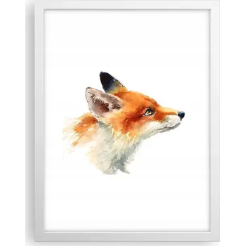 Obraz Obraz plakát v bílém rámu do obýváku 30x40 zvířata plakáty na zeď