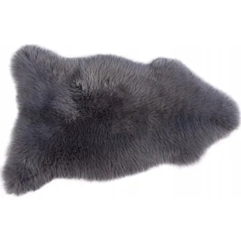 Koberec Koberec z pravé jehněčí kůže, přírodní ovčí kůže, deka XL Stříbrná