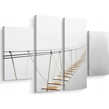 Obraz Čtyřdílný obraz MOST Nebe Mlha Dekorace 200x150