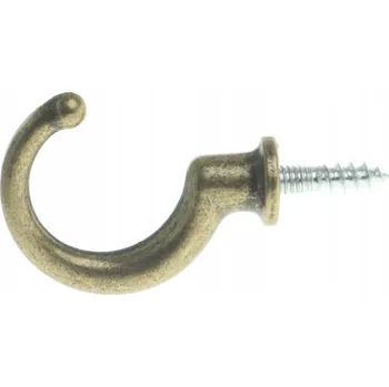 Věšák Nábytkový věšák, starožitné zlato (malý háček)