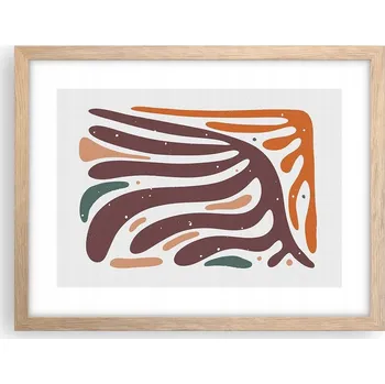 Obraz Obraz plakát v rámu světlý dub do obýváku 40x30 boho foto plakáty na zeď