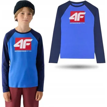 Chlapecká mikina Dětská mikina 4F polyester modrá, velikost 152