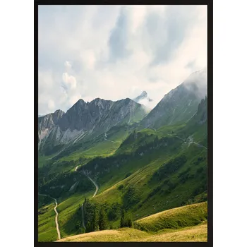 Obraz OBRAZ plakát do obýváku dekorace 70x50 Tatry hory mlha stezka výhled