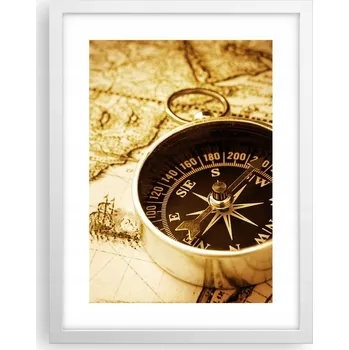 Obraz Obraz plakát v bílém rámu do obýváku 30x40 cestování foto plakáty na zeď