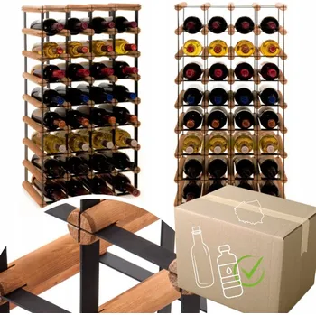 Stojan na víno Stojan na víno RW-8 4x8 regál olejovaný na 32 lahví