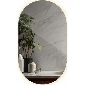 Zrcadlo Zrcadlo s Osvětlením pro Make-up, do Salónu, 46x80cm